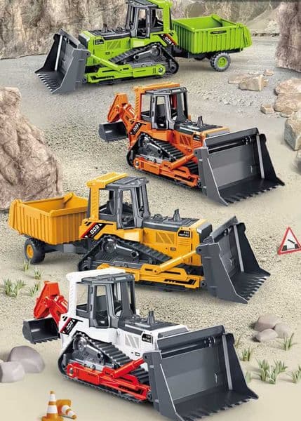 engineering car rock climbing 1PC transport truck toys childrens inertial car simulation bulldozer model Christmas gift M260605
