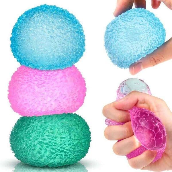 Squishy Ice Ball Maltose Fidgets Super Soft Pink Mochi Slow-rebound Squeeze Anti-Stress Toy for Adults Hand Exercise 26L0604 26L0604