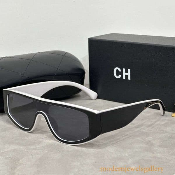 Designer sunglasses womens classic luxury gold letter temples fashion sunglasses outdoor beach travel driving sunglasses With C cc channels sunglasses