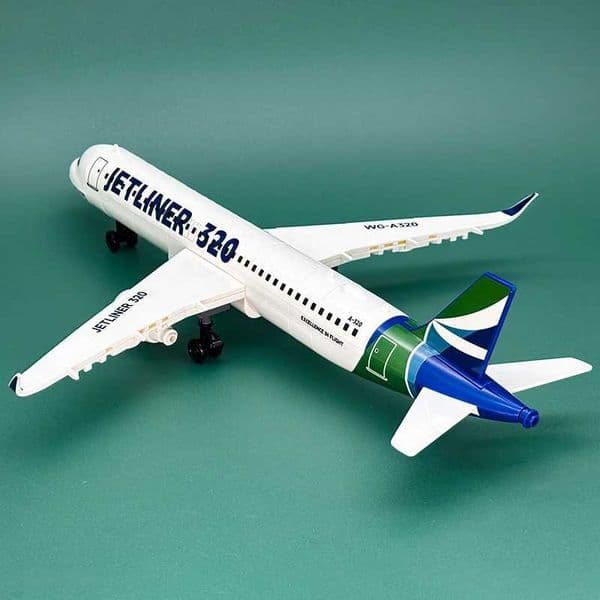 Jetliner A320 Airplane Building Blocks 133 Pcs Commercial Aircraft Model Kit Construction Toy for Kids Adults Aviation Gift Set C260604