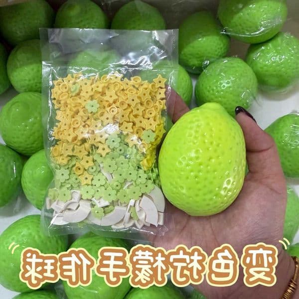 Ball Handmade Stress Crispy lemon Squeeze Toy Color-Changing Mango Squishy Fidget Ball ASMR Sensory Stress Relief Toy M260604
