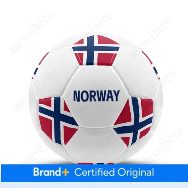 NORWAY Flag Soccer Standard Size 5 PU FootBall Countries participating in the 2026 World Cup Waterproof Wear Resistant Match Ball For Training Gifts
