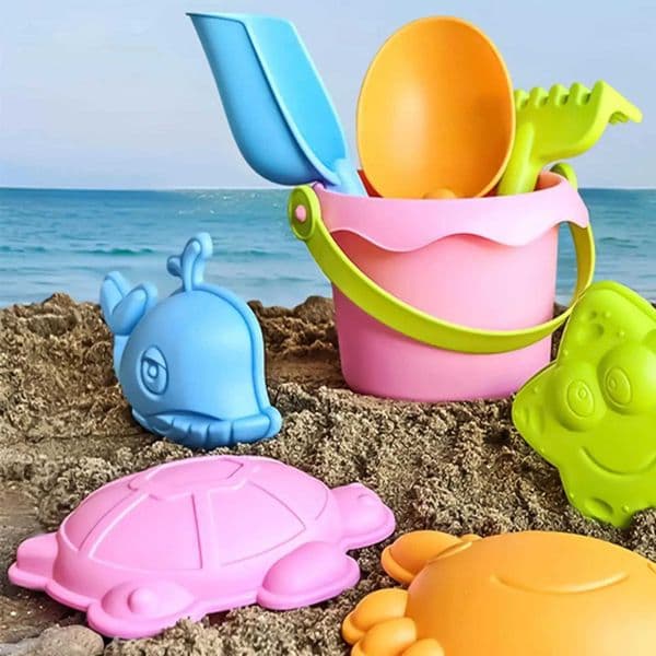 Beach Kid Toys Kids Sand Toys for Beach Lightweight Design Sandbox Castle Construction Kit With Molds Bucket Shovels for SchoolT260604