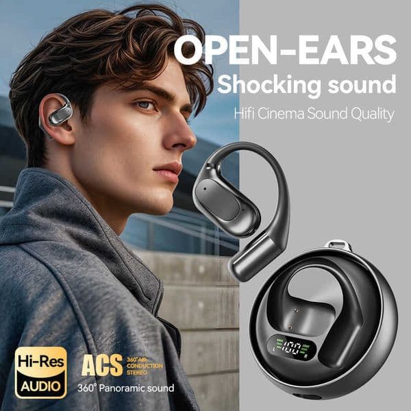 Rotatable Ear-Hanging M114 Bone Conduction Private Model Wireless Bluetooth HeadphonesL260604