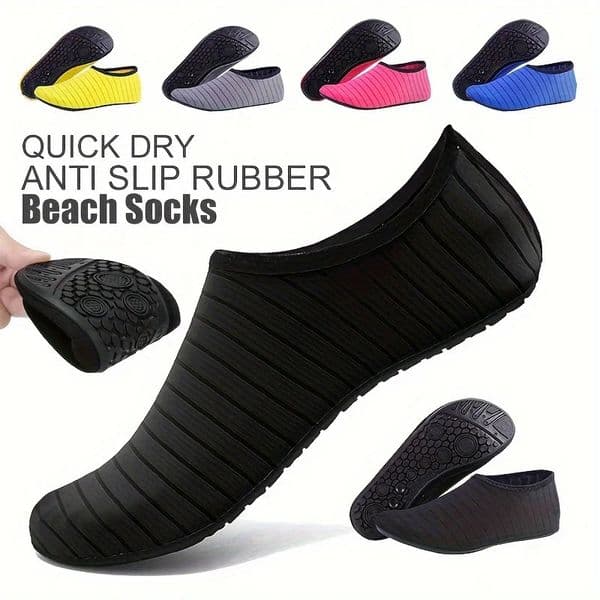 1 Pair Water Shoes Women Barefoot Socks Anti-Slip Quick-Dry Men Beach Swim Water Sports Shoes 260601