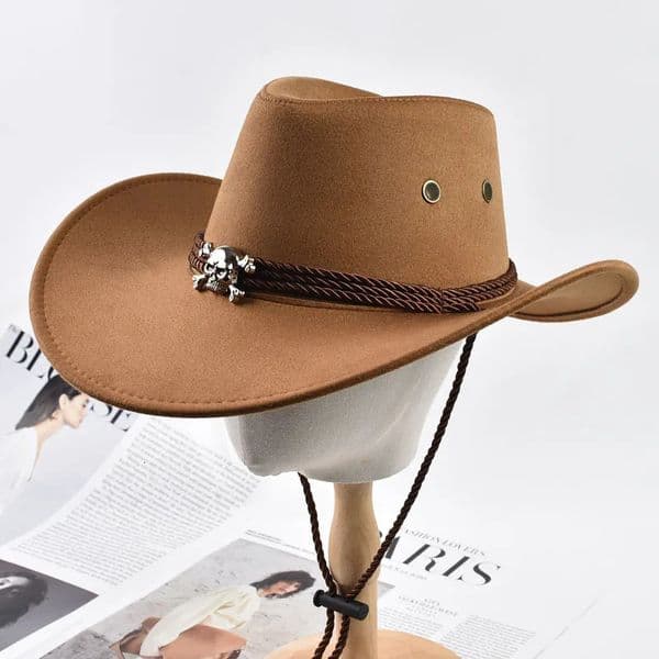 Western Cowboy Hats For Men Women Vintage Big-edge Gentleman Cowgirl Jazz Hat Outdoor Travel Party Cosplay Hat 260603