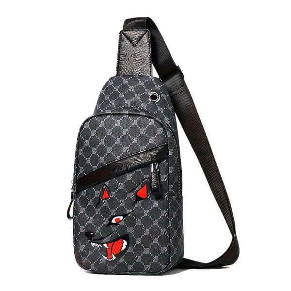 New Chest Bag Travel Bag Fashion Chest Bag Student Schoolbag Large Capacity Street Trend Wolf Head Bag 2026s hot