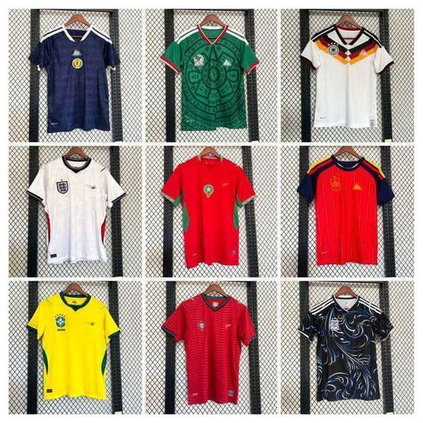 Cup 2026 World National Team France Portugal Argentina Spain Italy Scotland Mexico Jerseys T260604