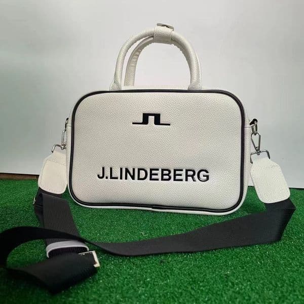 Golf Bags Simple Toiletry Makeup Tote Bag, Canvas Portable With Bow, Fashionable Design, Large Capacity For Travel Storage