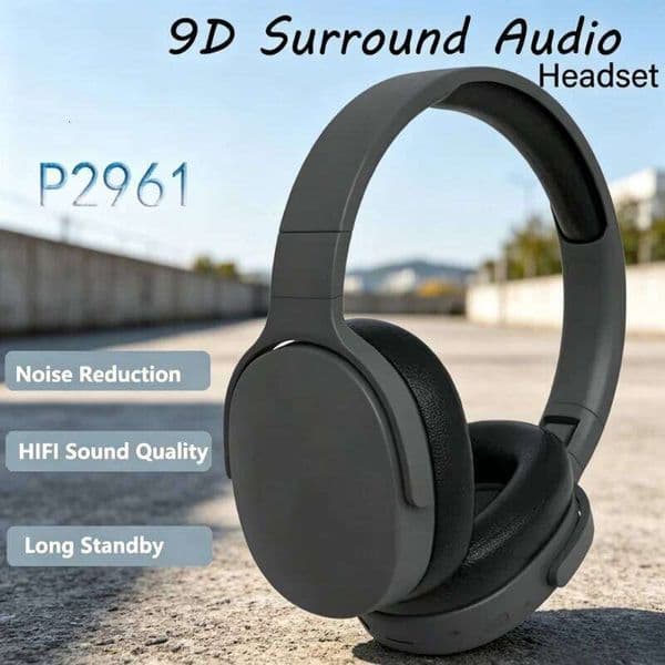 P2961 Wireless Bluetooth Headphones HiFi Stereo Noise Cancelling Headsets Sport Gaming Music Earphones With Mic 2026 NEW W260604
