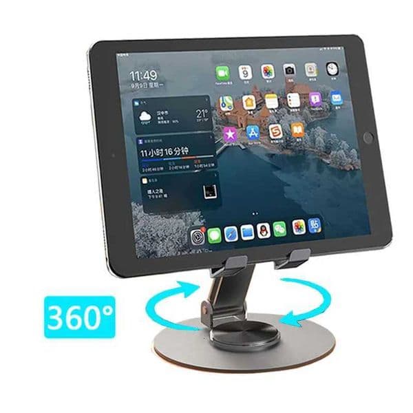 Metal All Aluminum 360 Rotation Tablet Holder For iPad Holder Tablet Stand Mount Adjustable Flexible Mobile Phone StandT2600604