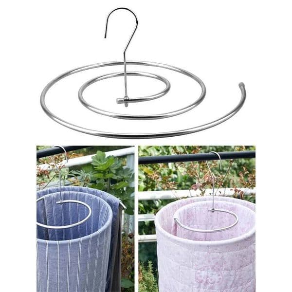 Rotating Spiral Laundry Hanger Scalable Circular Drying Rack for Sheets Quilts ddmynov