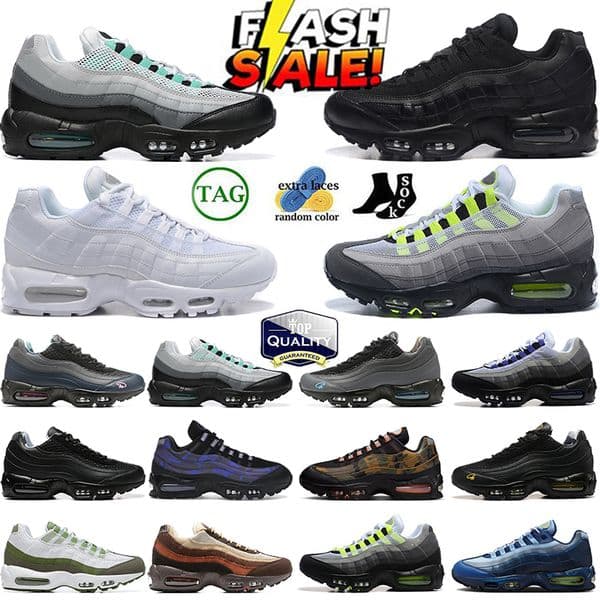 Desinger shoes 95s 95 running shoes tuned men women Black Game Royal Court Purple Dark Grey Metallic Silver Linen Triple Black men women trainers Sports Shoe