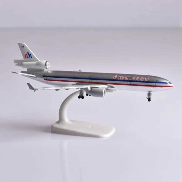 JASON TUTU 20CM Diecast Metal Planes American McDonnell Douglas MD-11 Plane Airplane Model Aircraft Model Collect Gifts C260604