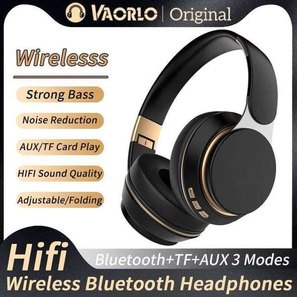 07S Wireless Headphones Foldable Adjustable Stereo Gaming Earphone Bluetooth+TF Play+3.5mm AUX 3 Modes HIFI Heavy Bass Headsets W260604