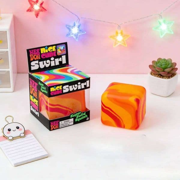2026 NeeDoh Nice Cube Squeeze Toy with Super Solid Squish Stress Relief Anxiety Sensory Tool Decorative Xmas Gifts 26L0604 26L0604