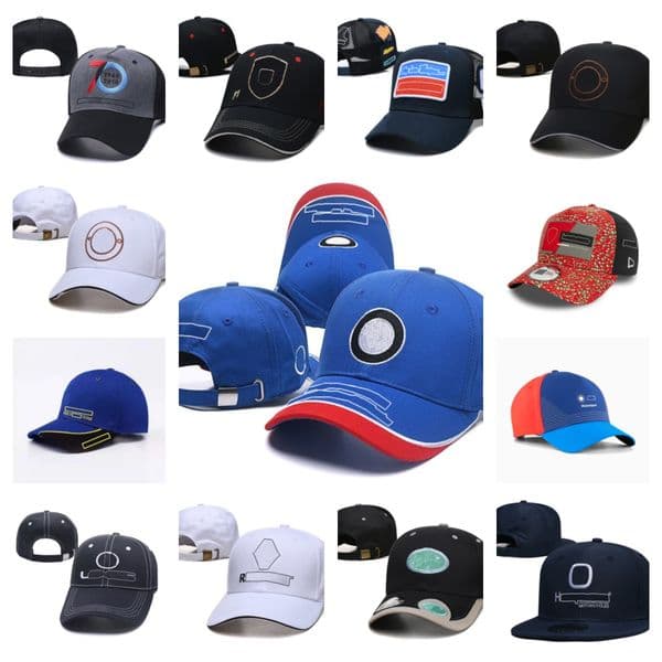 Track elements Embroidered baseball cap Motorcycle travel Sun shading curved brimmed hat Retro racing atmosphere Men's and women's versatile duckbill cap