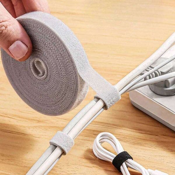 12mm Portable Manager, Data Plug-in Board, Storage Artifact, Velcro Cable Management Tie, Daily Home Use