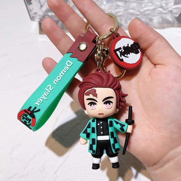 Kimetsu No New Yaiba Demon Slayer Keychain Cute Bag Car Pendant Charm Creative Anime Jewelry Prtical Souvenir Gift for Fans S260604