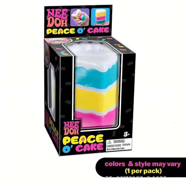 Schylling Needoh Nice Cake Fidget Cube Stress Relief Anxiety Sensory Tool for Focus ADHD & Calming Office Desk Gadget J260604