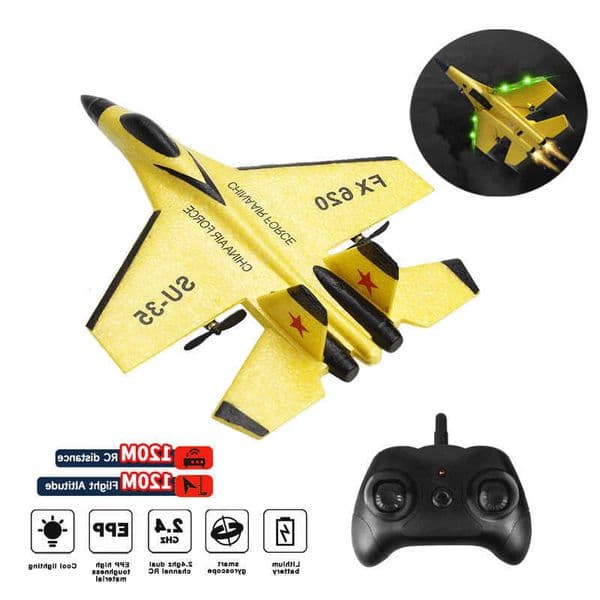 RC Foam Aircraft SU35 Rc Plane 24G Radio Control Glider Remote Control Fighter Glider Airplane Foam Boys Toys L260606