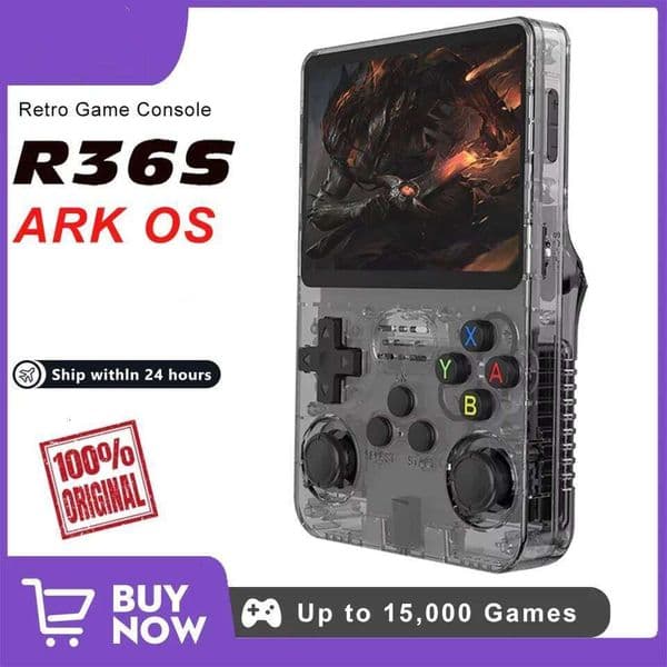 R36S Retro Game Console Handheld Arkos 2.0 System 3.5 Inch Single Card Portable Pocket Video Player 64GB 128GB 20000 Games 26W05011