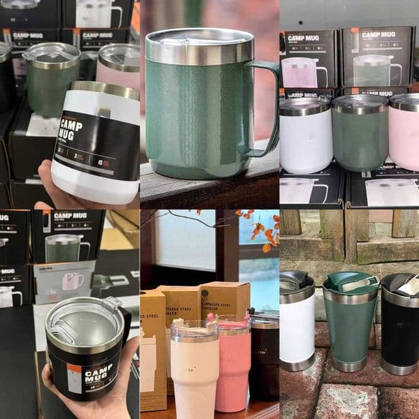 Insulated Vacuum Coffee Camping g g with Lid Double Wall Stainless Steel Travel Tumbler Cup Thermal Coffee g Y260604