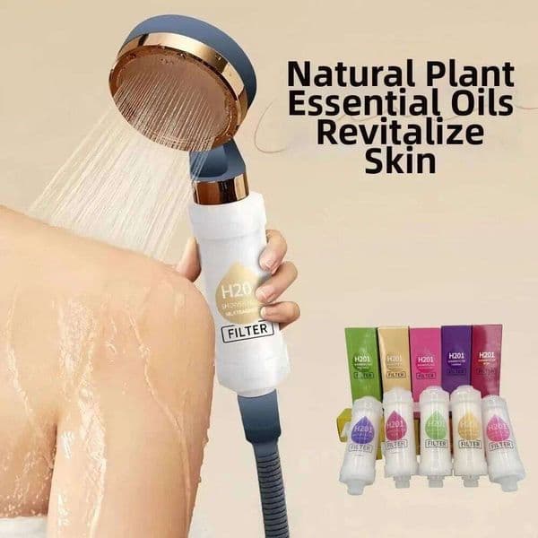 High Pressure Vitamin C Head Bathing Skincare Lavender Shower Scented Filter Impurities Spa Grade Water Softener 26L0604