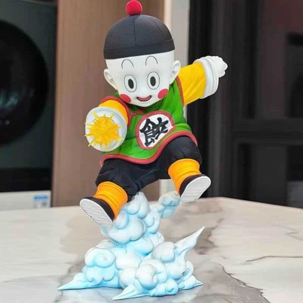 New Dragon Ball Chiaotzu Action Figure Z Warrior Anime Collectible Figurine Desktop Decor Statue Tien Shinhan Resonance Gifts L260604WO0P