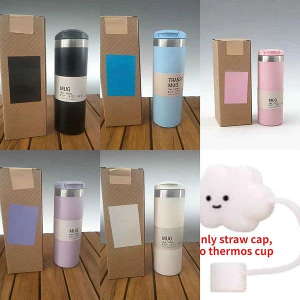 Arrivals Water Thermos Travel New g Without Handle Portable Straight Car Cup 16 Oz Stainless Steel Thermos Travel Sports 400-500ml Vacuum Bottle Y260604