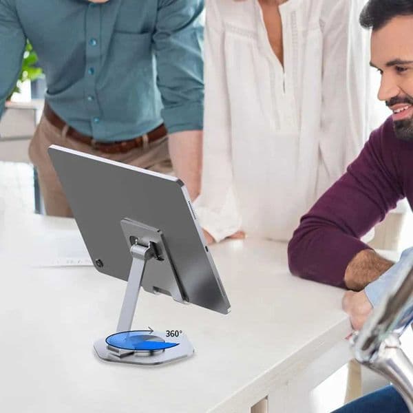 GeneralDesk Metal Mobile Phone Holder Stand For iPad Adjustable Desktop Tablet Holder Universal Table Cell Phone StandT2600604
