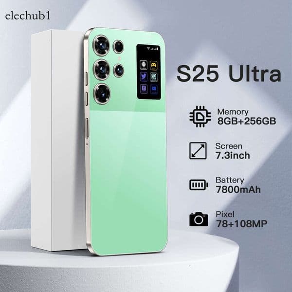 A12 I15 I16 5G I15 I16 5G New S25 Ultra Smartphone 8+256G Large Screen True 4G Android 12 All-in-One