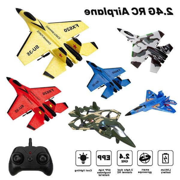 SU35 RC Plane F22 K500 MAX Rc Fighter 24G Remote Control Foam Glider Aircraft FX620 EPP Foam Airplane Toys for Children L260606