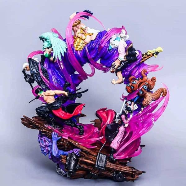 Hot One Piece Anime Figures Zoro Gk Figurine Onigashima King Of Hell Action Figure Pvc Statue Model Decoration Gift Toys L2606047S5P