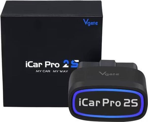Vgate 2S Bluetooth 5.2 Obd-Ii Adapter Free Firmware Update Supports Ios Android Windows Icar Pro Version