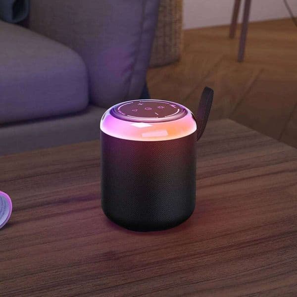 Mini Bluetooth Speaker with RGB Light TF Card Portable Waterproof Subwoofer Deep Bass Stereo Sound Handheld Rechargeable 26W0604