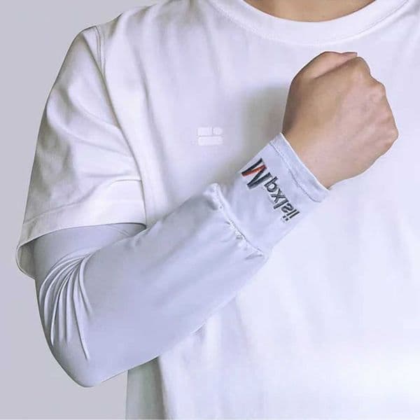 Arm Cooling Ice Sleeves Silk Anti UV Breathable Loose Cover Men Outdoor Cycling Sun Protection M260604