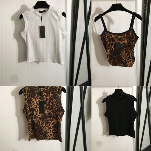 Women Designer Knit Vests Sexy Slim Fit Sleeveless Tanks Thin Breathable Camisole Tops for Women
