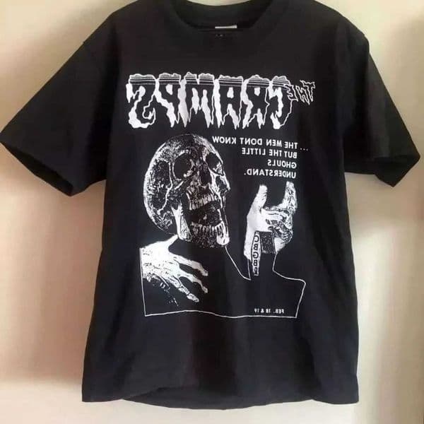 The Rock Shirts Y2k Cramps T Punk Rock Band Pattern Print T-Shirt Summer New Vintage Fashion Casual Loose Streetwear Unisex C260605