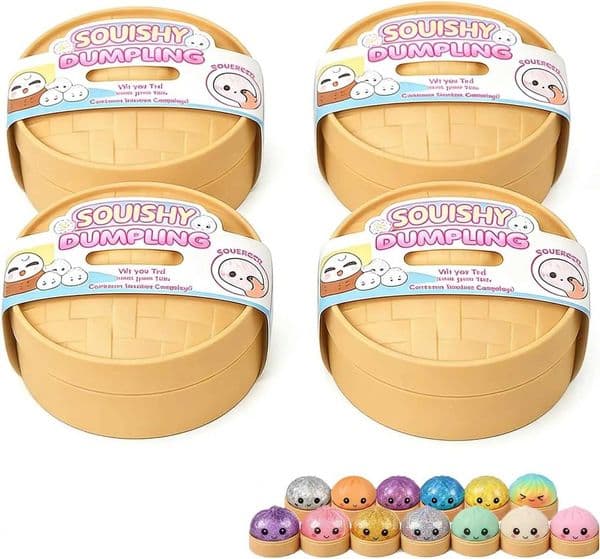Giant Dumpling Mystery Box Random Color Glitter Squishy Toy Maltose Texture Slow Rising Stress Ball Aesthetic Desk Toys T260602