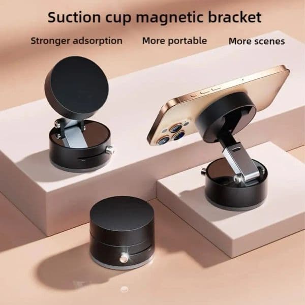 Double-Sided for Car Mount Mobile Phone Holder Magnetic Vacuum Adsorption Ultra Stable Suction Cup Bracket for phone