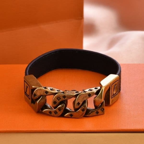 gold leather bracelet designer jewelry for women men designer jewlery charm fashion classic travel silver stainless steel flower designer bracelet luxe bangle