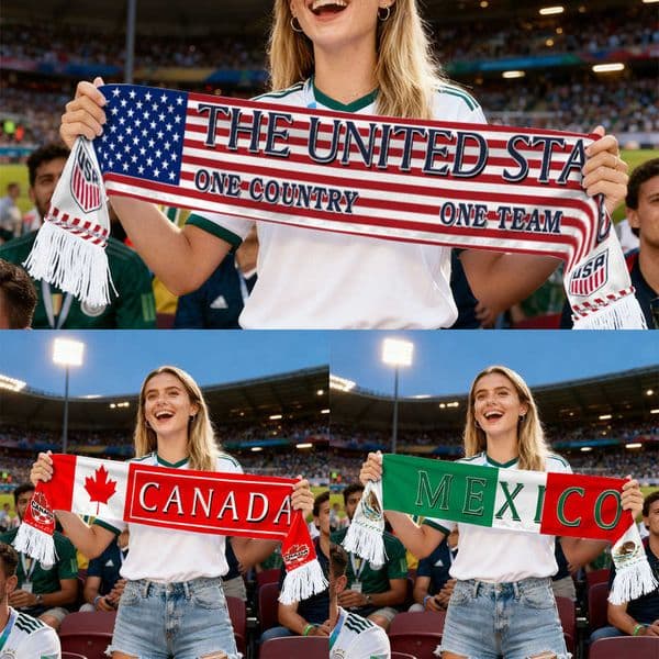 Football World Cup Fan 2026 Scarf Source World Cup Football Club Scarf Fan Scarf Y260605