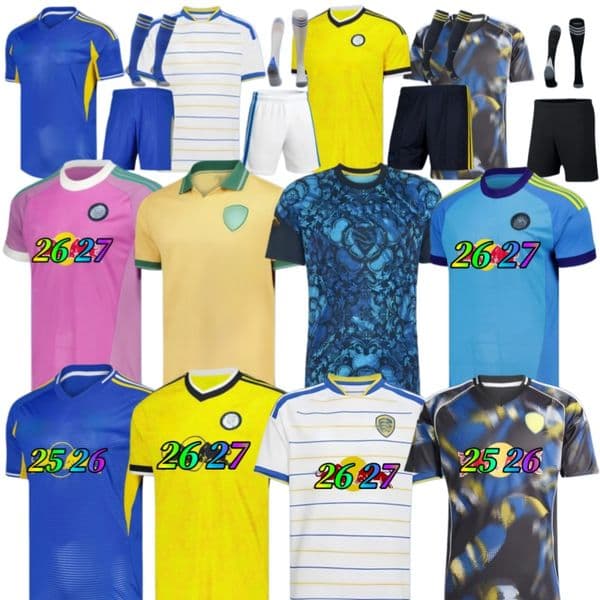 25 26 27 Leeds Unitedd fans player AMPADU Llorente leeds football shirt Soccer Jerseys STRUIJK RODON ROTHWELL BAMFORD PIROE AARONSON MATEO JOSEP Kids Kit 2025 2026 27
