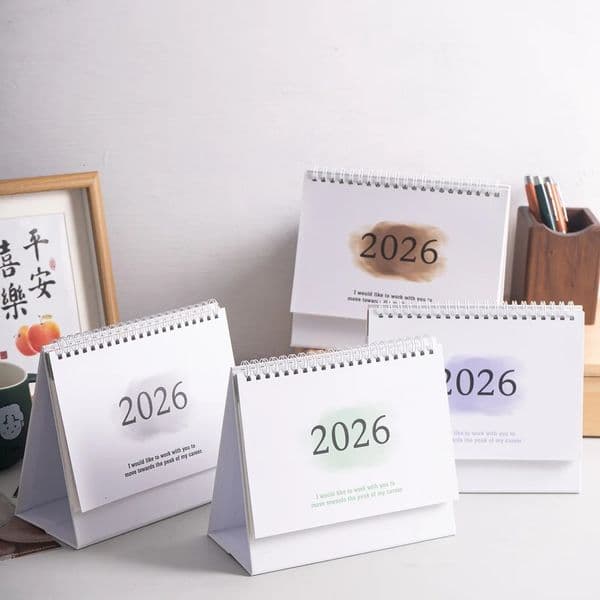 2026 Desk Calendar Large English Books Annual To Do List Monthly Daily Planner Time Manegement 260605