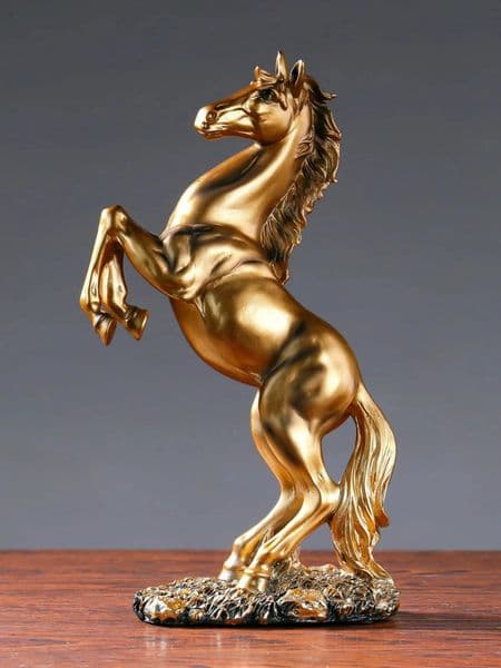 Luxury Designer Decor European Style Home Resin Victory Horse Statue Living Room gift set Cabinetoffice Desktop Decoration Animal Figurines Decoration For Home 11