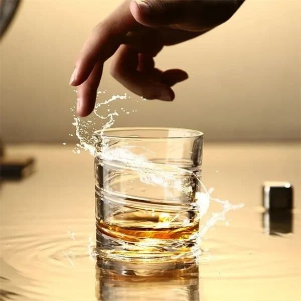 Luxury Designer Decor Rotating Whiskey Old Fashioned For Drinking Bourbonscotchcocktails room Whisky Shake Cup Creative Personality Glass De 8