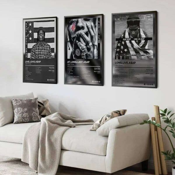 Pop Music Album Cover ASAP Canvas Painting Aesthetics Rap Hip Hop Rock Test Final Art Home Room Wall Decoration 26L0605