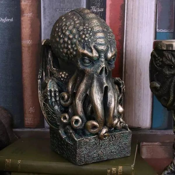 Luxury Designer Decor Vintage Skull Cthulhu Statue Home Decor room Resin Crafts Ornaments Octopus Modern Sculpture Figures Halloween Party D 4