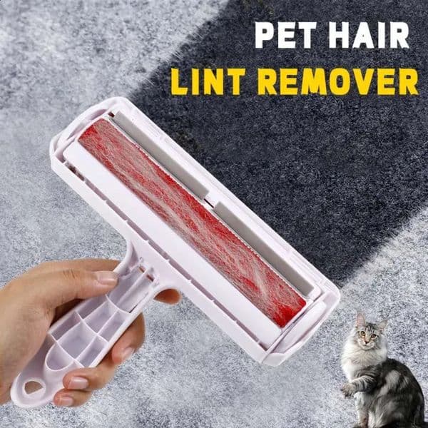 Luxury Designer Decor Pet Hair Roller Remover Lint 2-Way Comb Tool room Convenient Cleaning Dog Cat Fur Brush Base Home Furniture Sofa Cloth 31